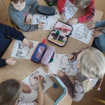 Kubusie kolorują żubra.jpg